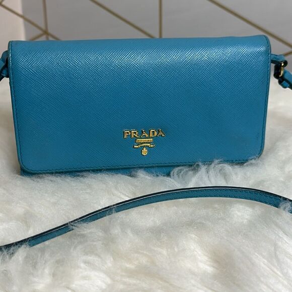 💯Authentic Prada Safiano Wallet on Strap🍀 - Picture 8 of 14